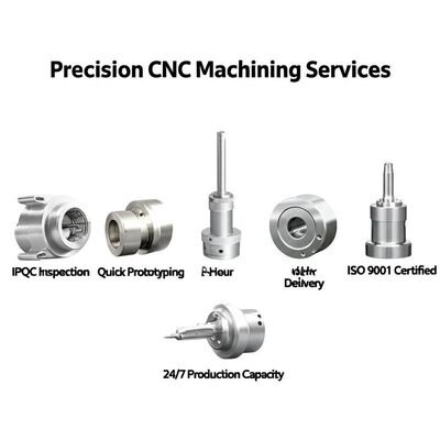 Buen precio Servicios de mecanizado CNC de precisión con certificación ISO 9001, entrega de 48 horas y capacidad de producción las 24 horas del día, los 7 días de la semana en línea